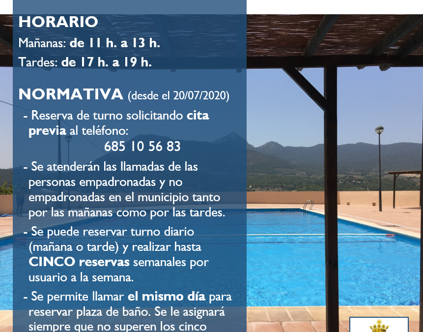 Nova normativa – Piscina municipal