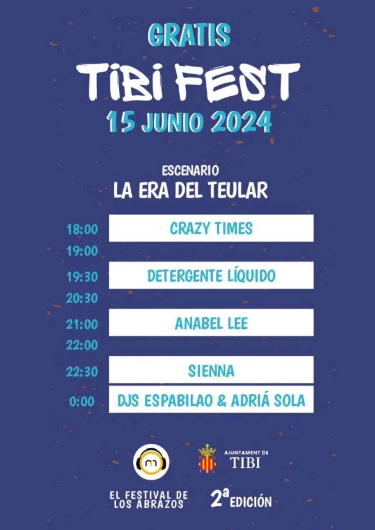 horario Tibifest segunda edición